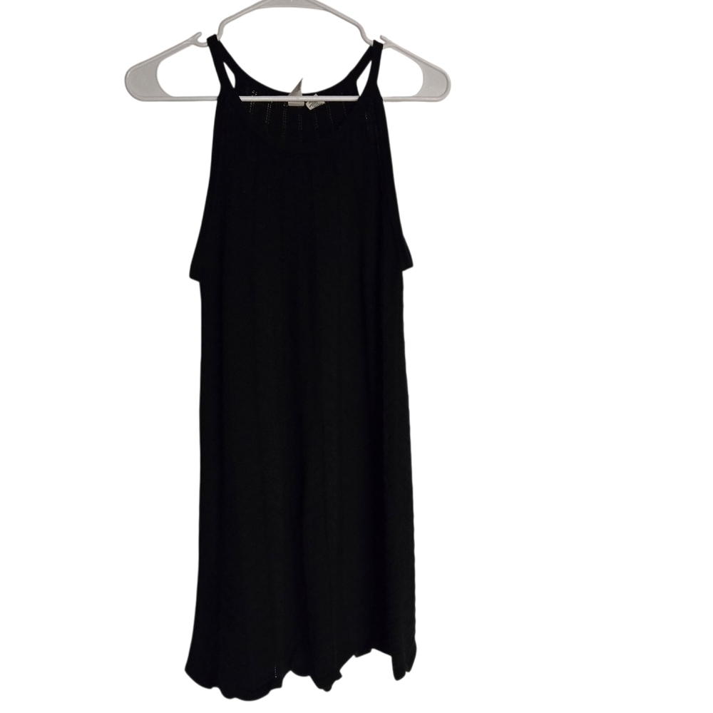 Joie Womens Black Knit Sleeveless Mini Dress Or Long Tunic Top Size XL